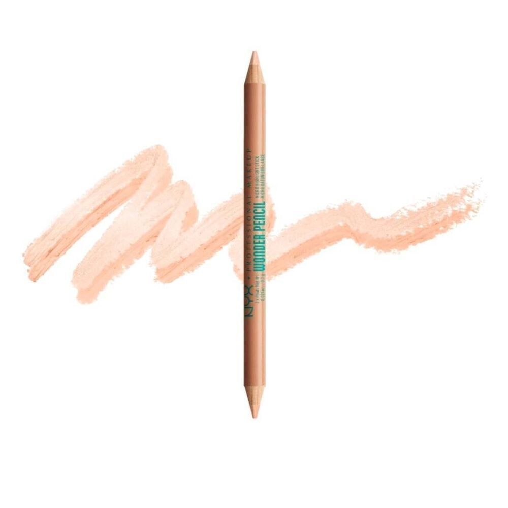 NYX Wonder Pencil Med Peach, Micro Highlight Stick, New